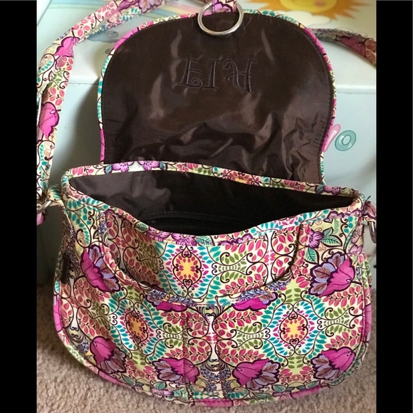 Initials Inc Flower Embroidered Shoulder Bag - Picture 6 of 8